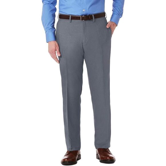 KENNETH COLE Reaction Plain Front Pants in Dark Gray Men's Size 33 W x 32 L - Picture 1 of 13